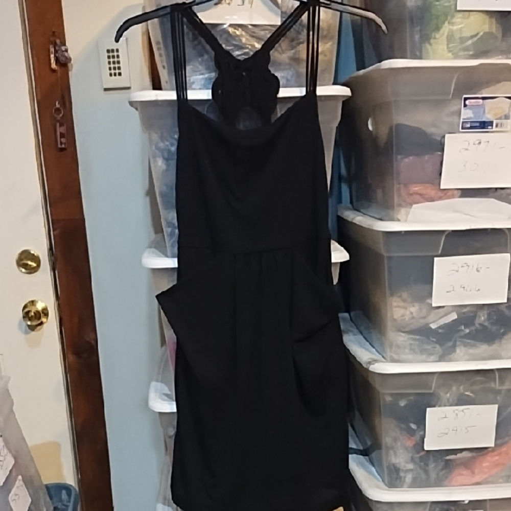 Black Backless Women's Dress - Brand Unknown